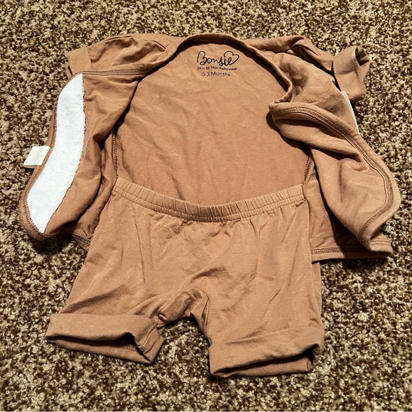 Bonsie Romper, Mocha 0-3m - Picture 2 of 3